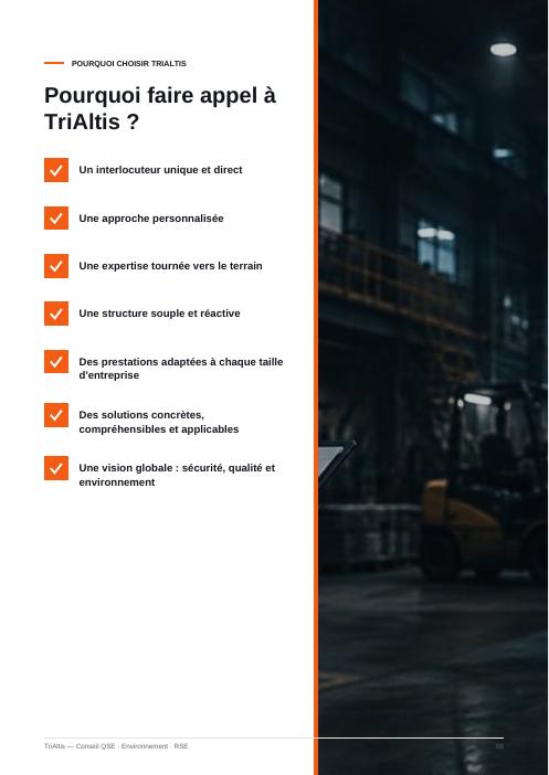 Page 9 de la brochure TriAltis : Pourquoi TriAltis